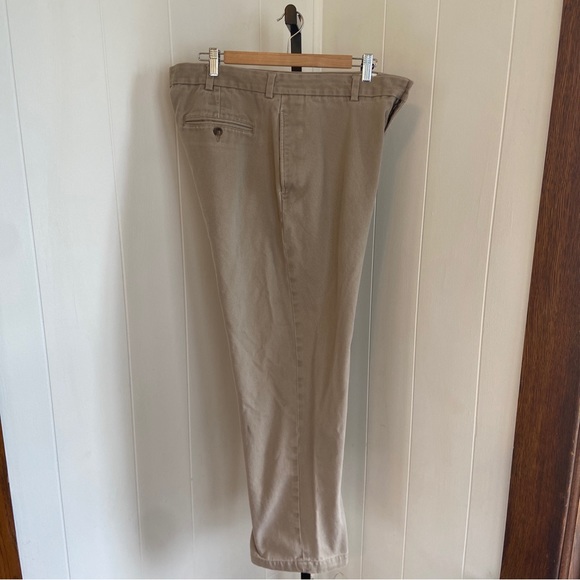 Vintage Brooks Brothers 346 Tan Flat Front Chino Pants Men’s 36x30 (Tag 38x32) - Picture 4 of 6